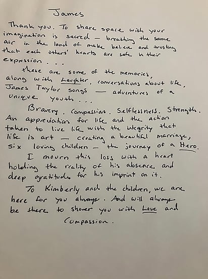 La conmovedora carta de Katie Holmes a su amigo James Van Der Beek