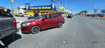 SEGURIDAD El intentó de incorporarse sin ceder el paso, fue la cusa del accidente.  La tarde de este martes se registró un aparatoso accidente vial sobre el bulevar