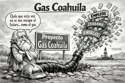Cronos - Caricatura editorial - Fracking en Coahuila promete crecimiento económico
