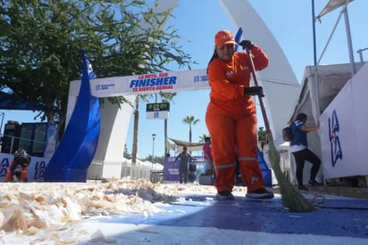 MARATÓN LALA 2026 Villarreal Cuéllar agradeció también la colaboración de la ciudadanía Torreón, Coahuila. A 02 de marzo de 2026. Con un despliegue de 120 elementos