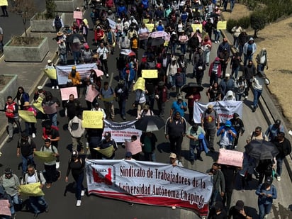 Trabajadores de Chapingo exigen intervención de Sader por salarios