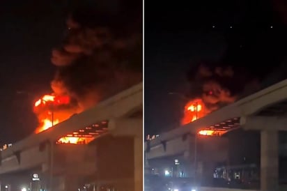 Reportan incendio en Línea 6 del Metro en Guadalupe, Nuevo León