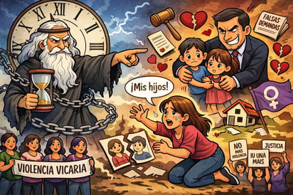 Cronos - Caricatura Editorial... “Violencia vicaria, una agresión silenciosa que afecta a madres e hijos”