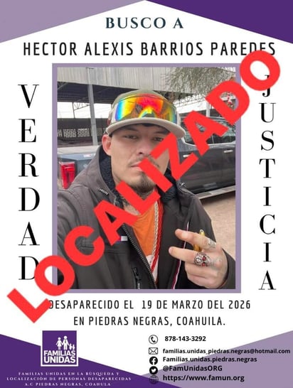 localización : Ambos hombres habían sido vistos por última vez el pasado 19 de marzo de 2026