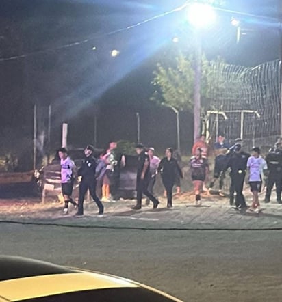 riña: en el lugar se encontraban familias y jugadores presenciando encuentros deportivos