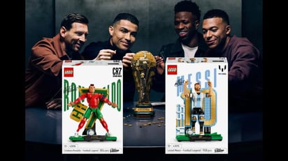 LEGO lanza figuras de Messi, Ronaldo, Mbappé y Vinicius Jr.