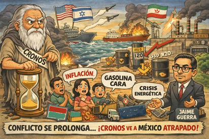 Caricatura Editorial... “Conflicto mundial, bolsillo mexicano afectado”