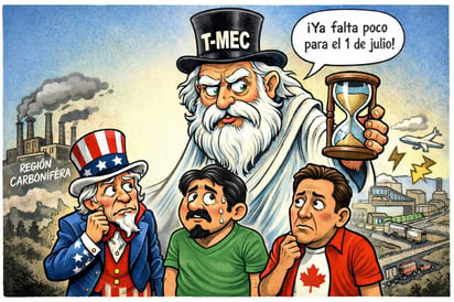 Cronos - Caricatura Editorial... “Cuenta regresiva del T-MEC presiona a empresas”