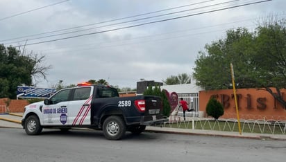 AMENAZA  Piedras Negras, Coahuila.– Autoridades de seguridad y personal educativo atendieron un reporte de presunta amenaza de tiroteo en el CBTis 34,
