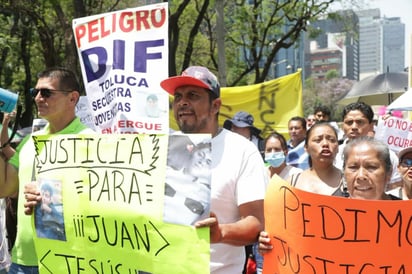 Familiares de acusado por feminicidio de Edith Guadalupe protestan en Ciudad de México