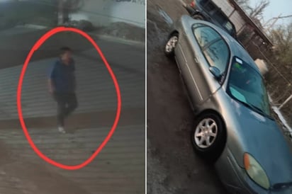 ROBO Con apoyo de vecinos, revisó grabaciones en las que se observa a un hombre con camiseta azul y pantalón oscuro llevándose la unidad alrededor de las 12:15