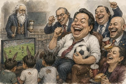Caricatura editorial - Padres de familia rechazan cierre anticipado del ciclo escolar