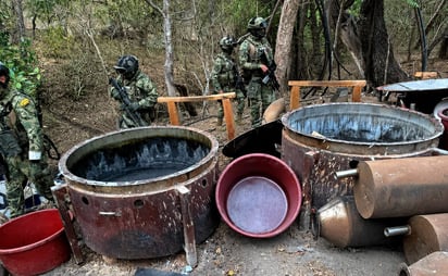Semar desmantela narcolaboratorio presuntamente del CJNG en Michoacán