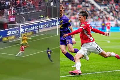 Mateo Chávez marca gol en la liga neerlandesa