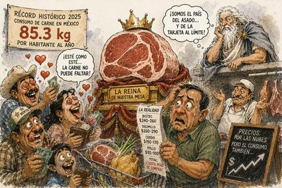 Cronos - Caricatura Editorial... “La carnita antes que nada”