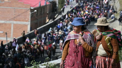 Miles de trabajadores protestan en La Paz contra gobierno de Bolivia