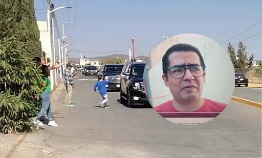 Al paso del convoy de la Presidenta, el menor se acercó para entregarle el documento en el que su papá, Marco Antonio Olague Carrillo, explica que tiene