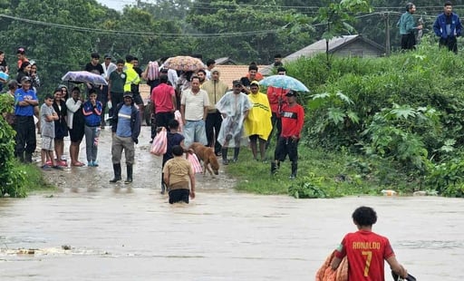 La tormenta podría dejar hasta 25 centímetros de lluvia en la zona, con totales localizados que alcanzarían los 38 centímetros, hasta principios de la próxima