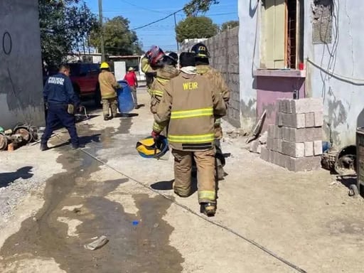 Un cilindro de gas provocó un incendio en una vivienda de la colonia Las Torres, generando alarma entre los vecinos.  Un flamazo provocado por un cilindro