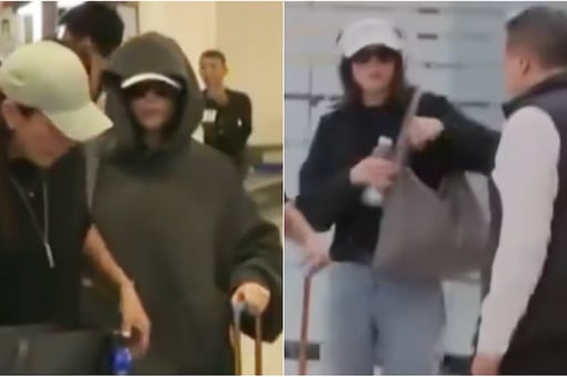 Fátima Bosch, Miss Universo 2025, regresó a México intentando mantener un perfil bajo en el aeropuerto, donde medios captaron su llegada pese a sus esfuerzos