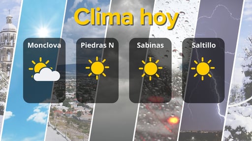Coahuila registrará un día estable este 12 de diciembre, con cielos despejados, temperaturas templadas a cálidas y vientos moderados, según el pronóstico