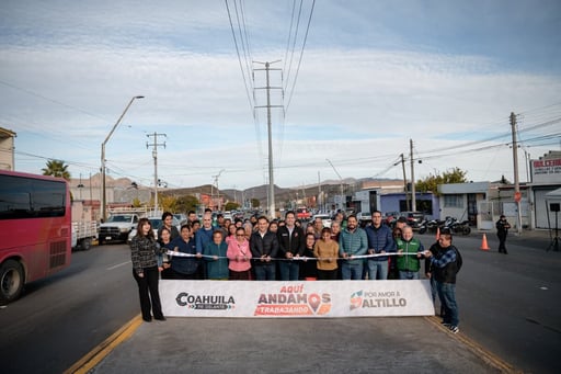    El alcalde entrega la rehabilitación del bulevar Francisco I. Madero, al sur de la ciudad. El alcalde de Saltillo, Javier Díaz González, entregó