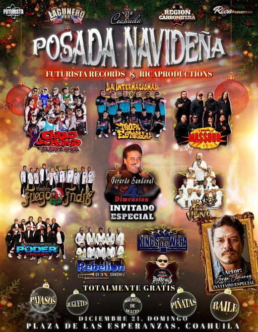   Este domingo 21 de diciembre, la Villa de las Esperanzas vivirá un momento histórico con la realización de su primera magna posada navideña, un evento