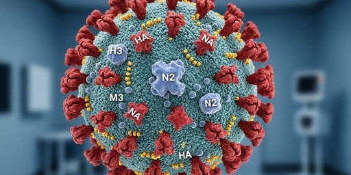 Los sistemas de salud a nivel mundial han intensificado la vigilancia epidemiológica ante el aumento de casos de influenza A (H3N2).   Este subtipo,