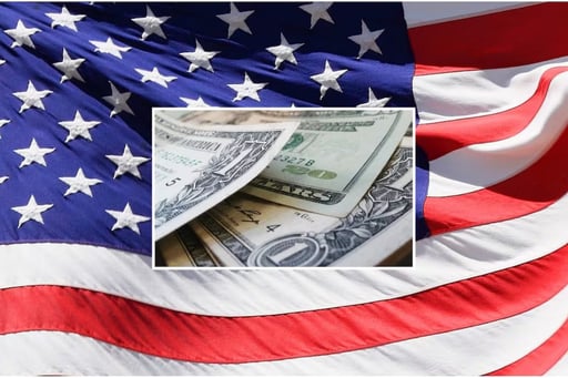 La economía de Estados Unidos creció 4.3% interanual en el tercer trimestre, impulsada por un robusto consumo y aumento del gasto en defensa.  La economía