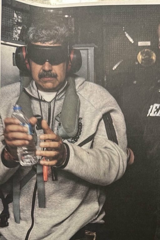 Una imagen difundida por Donald Trump mostró a Nicolás Maduro detenido y provocó reacciones políticas, especulación diplomática y fiebre comercial