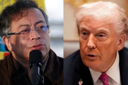 El presidente Donald Trump informó que sostendrá una reunión en la Casa Blanca con el mandatario colombiano Gustavo Petro tras una llamada telefónica sobre