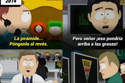 Un episodio de South Park estrenado en 2014, se volvió viral tras coincidir con el rediseño de la pirámide alimenticia en Estados Unidos, generando