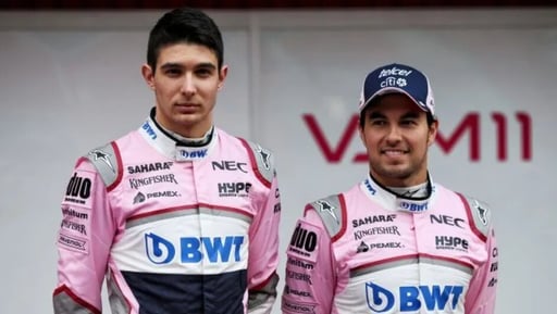    El piloto francés Esteban Ocon revive los difíciles momentos que vivió junto a Sergio ‘Checo’ Pérez durante su etapa como compañeros en Force India.