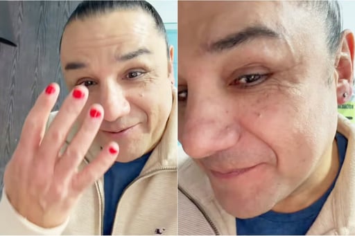 Esteban Macías reaccionó a comentarios despectivos en redes sociales luego de compartir un video donde mostró una perforación y esmalte rojo en las uñas.