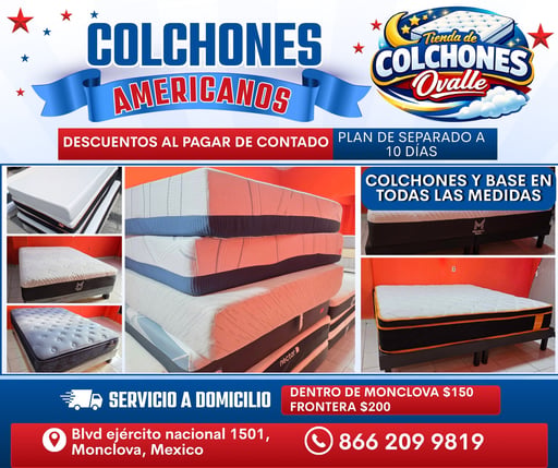La tecnología de descanso más avanzada del mundo está en tienda de colchones Ovalle Monclova.  Dormir bien es una de las necesidades más importantes