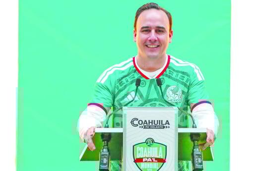   Plan Presentan estrategia “Coahuila pa’l Mundial”, que busca capitalizar al máximo el Mundial de Fútbol FIFA 2026. El gobernador Manolo Jiménez Salinas