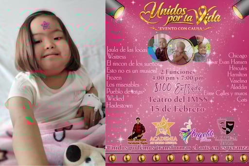 Evento solidario busca apoyar a Ivana, niña con leucemia, y pide oraciones ante complicaciones médicas.  Desde septiembre, Ivana, una niña originaria