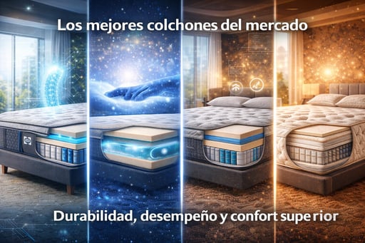 La tecnología del descanso mejora el sueño con evolución y confort, disponibles en la Tienda de Colchones Ovalle.  La industria del descanso registra avances