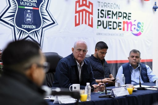Durante la primera reunión semanal de seguridad de 2026, el alcalde Román Alberto Cepeda González reconoció el trabajo y la coordinación de las distintas