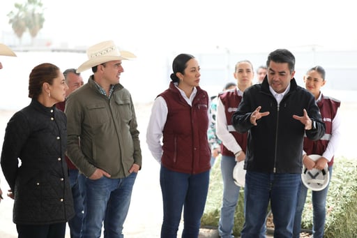 La presidenta Claudia Sheinbaum propuso al gobernador Manolo Jiménez coordinar acciones para garantizar agua potable y agrícola en Coahuila, ante