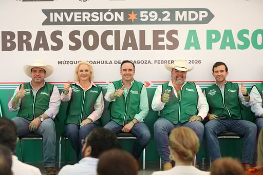 Gobierno de Coahuila invierte 59.2 millones en agua, pavimentación y educación, además anuncia Parque Industrial, generando empleo y desarrollo económico