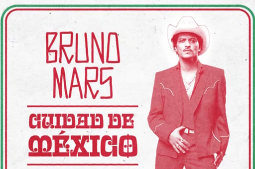 Bruno Mars anunció conciertos en México como parte de “The Romantic Tour”, con fechas en diciembre en el Estadio GNP Seguros y preventa de boletos en marzo.