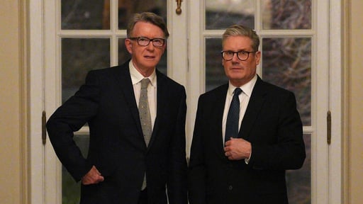 Documentos oficiales revelan que el gobierno británico advirtió a Keir Starmer sobre el riesgo reputacional de nombrar a Peter Mandelson embajador