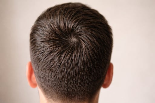 Es común que algunas personas confundan los remolinos del cabello con señales de calvicie cuando notan cambios en la forma en que se distribuye su pelo.