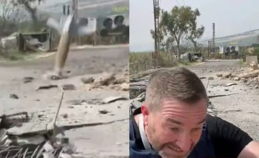 Una explosión interrumpió una transmisión en Líbano y dejó heridos a dos periodistas, en medio de bombardeos en zonas cercanas a instalaciones militares.