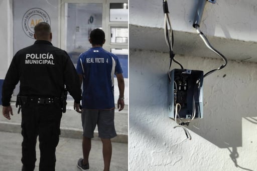 El acusado quedó a disposición del Ministerio Público.  Luego de un operativo de búsqueda, elementos de la Policía Municipal de Frontera lograron