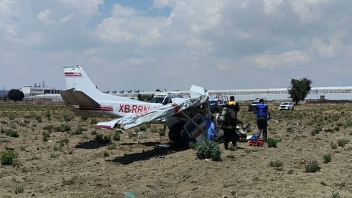 Una aeronave habría caído en Huejotzingo, Puebla, según reporte preliminar del gobierno estatal, mientras autoridades y cuerpos de emergencia verifican
