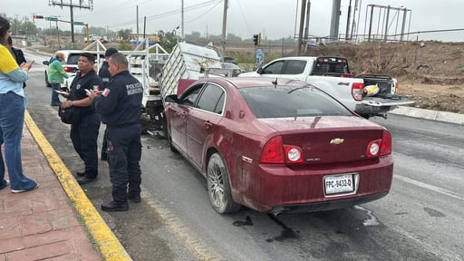 El accidente movilizó a los cuerpos de rescate y seguridad.  Un choque múltiple registrado la mañana de este viernes sobre la carretera federal 57, a la altura