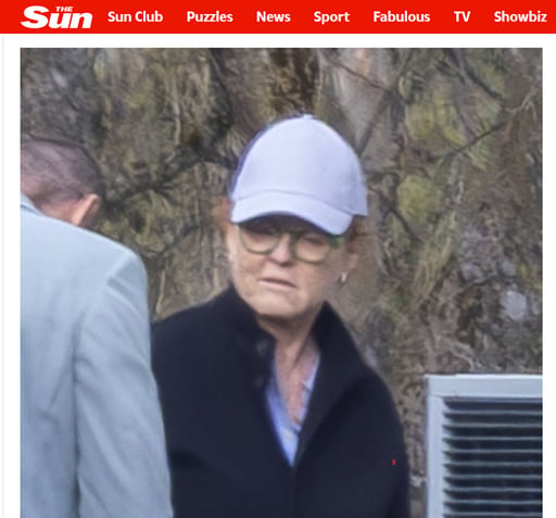 La exduquesa de York Sarah Ferguson fue fotografiada esta semana en un resort de lujo en una estación de esquí en Austria, tras cerca de siete meses
