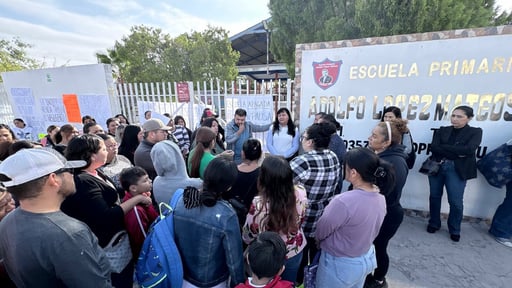 Madres toman escuela en colonia Hipódromo tras falla de transformador desde jueves.  Padres de familia cerraron la mañana de este martes la escuela primaria